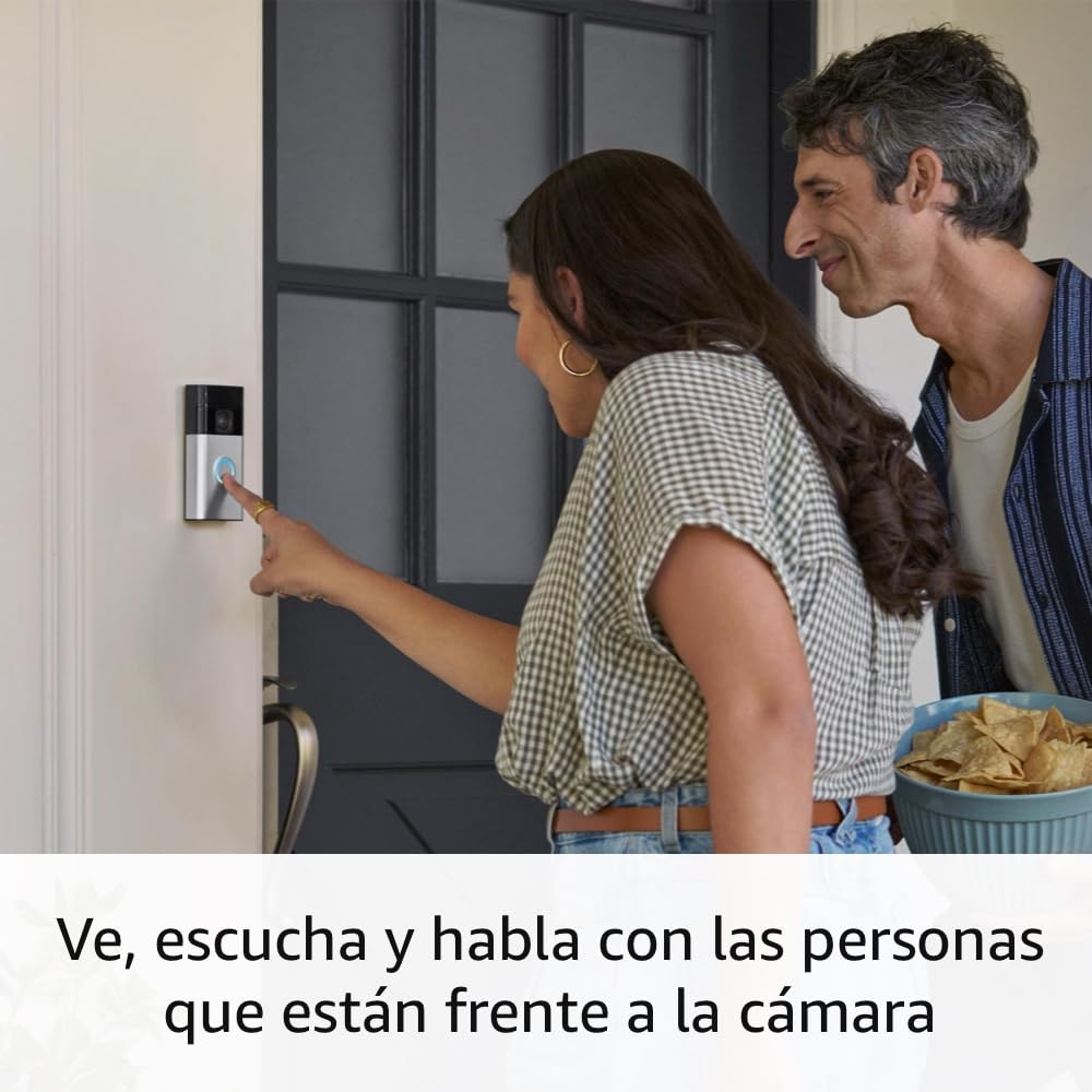 Timbre Con Cámara Inalámbrico Venetian Bronze Ring Battery Doorbell