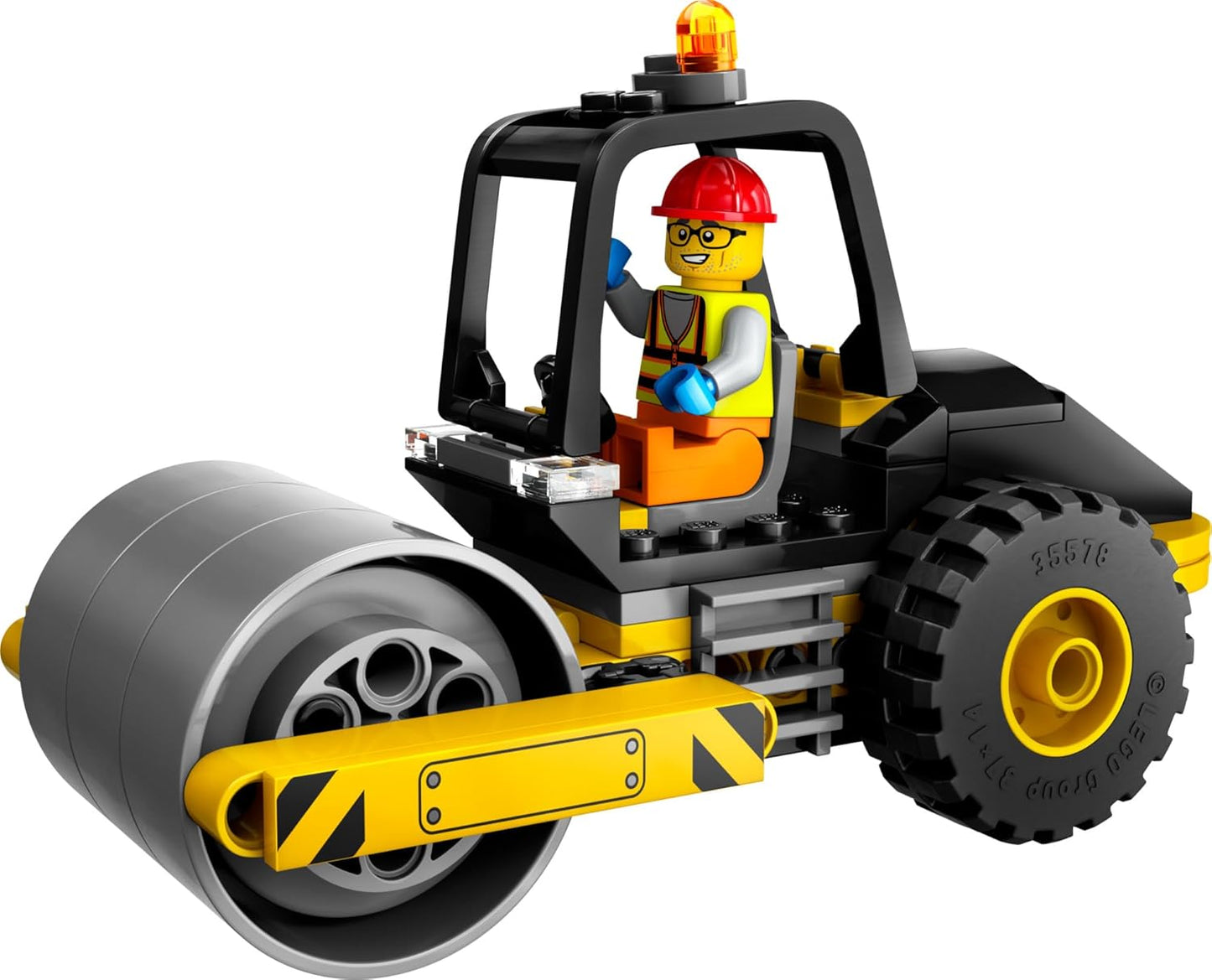 Lego® City Aplanadora Juguete De Construcción De Vehículo Modelo De Camión Con Minifigura De Una Trabajadora, Juego Para Niños Y Niñas Mayores De 5 Años 60401