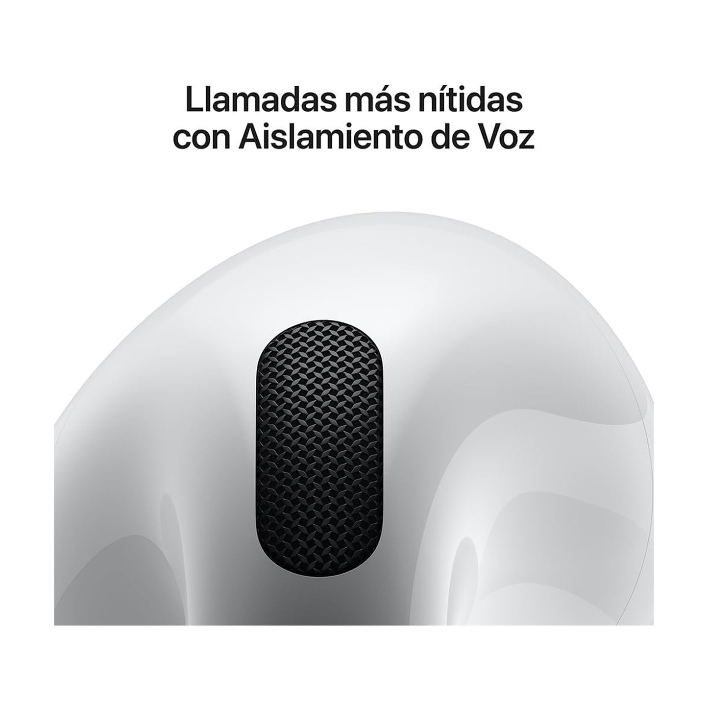 Audífonos inalámbricos AirPods 4 de Apple,audífonos Bluetooth,Audio Espacial Personalizado,Resistentes al Polvo,al Agua y al Sudor,Chip H2,hasta 30 Horas de batería,fácil configuración para el iPhone