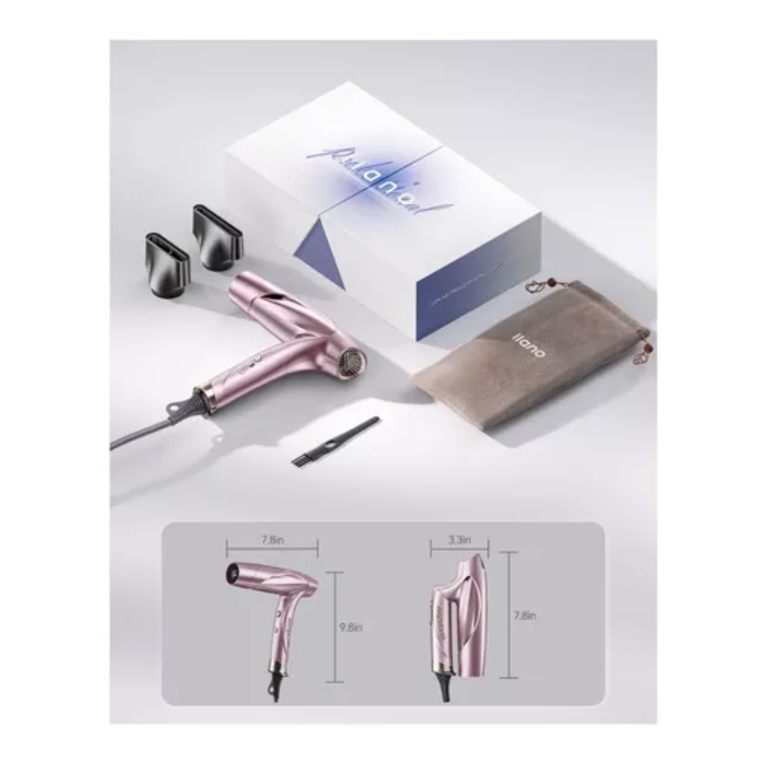 Secadora Profesional Para Cabello Llano Ll-pc001 1400w Rosa