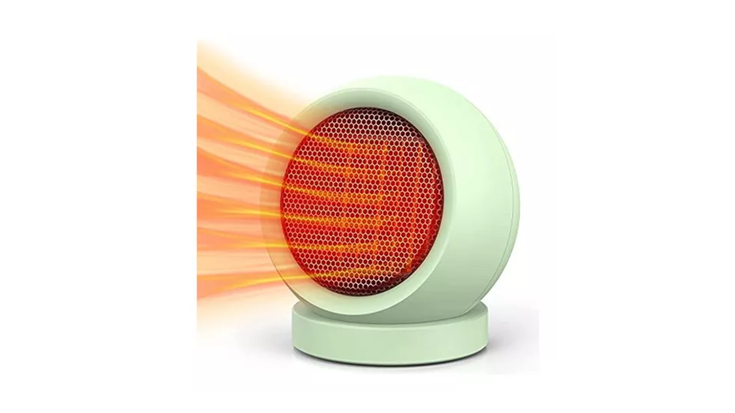 Calentador Eléctrico Coolfor, Calentador De Escritorio Verde