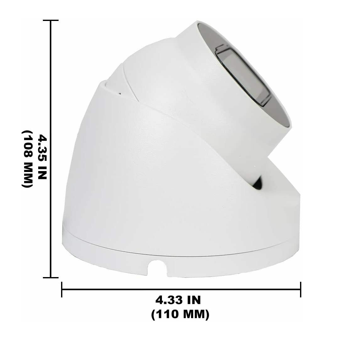 Camara De Vigilancia Hdcvi En Domo 4 En 1 R-tech 4k Blanco