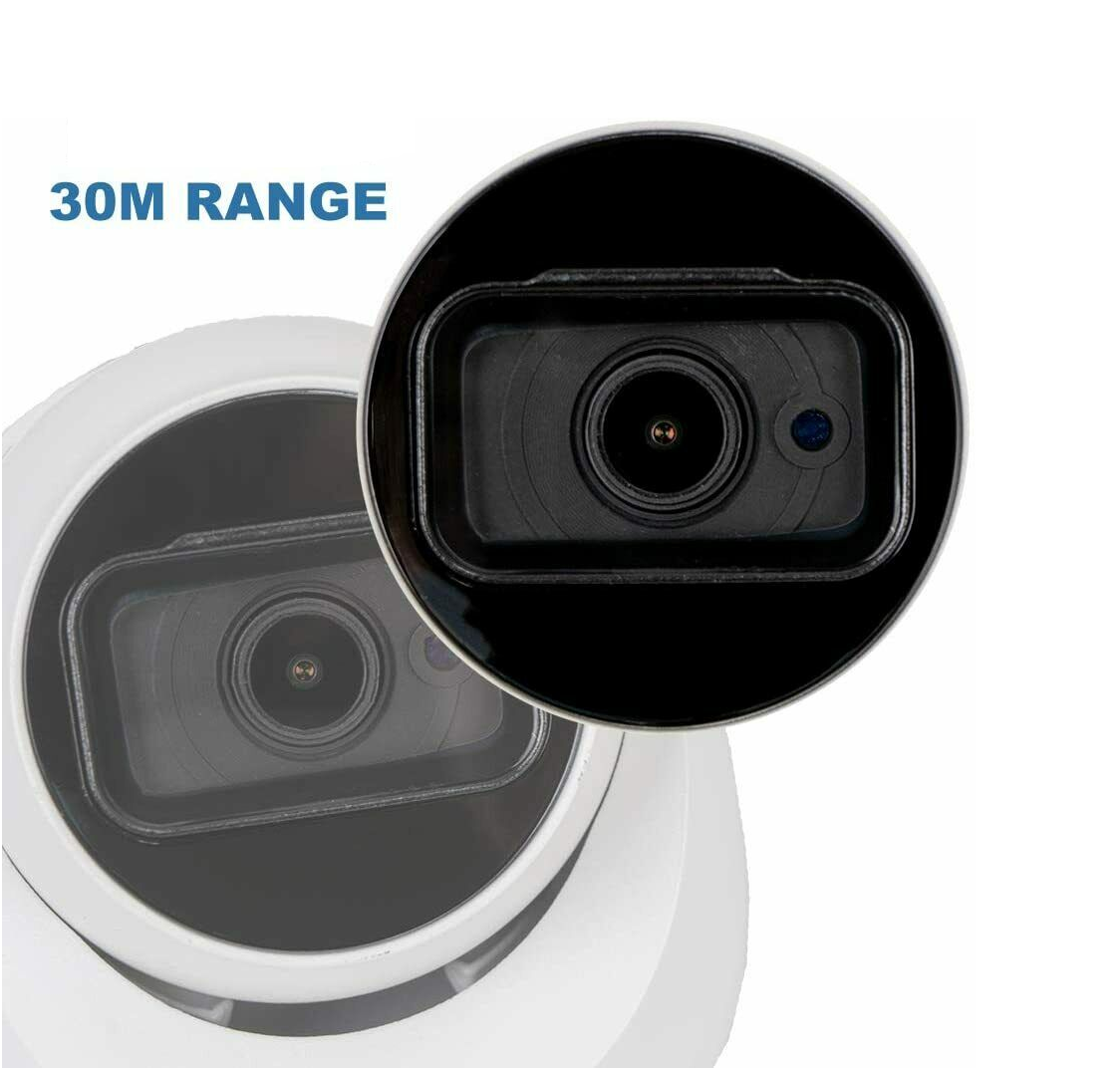 Camara De Vigilancia Hdcvi En Domo 4 En 1 R-tech 4k Blanco
