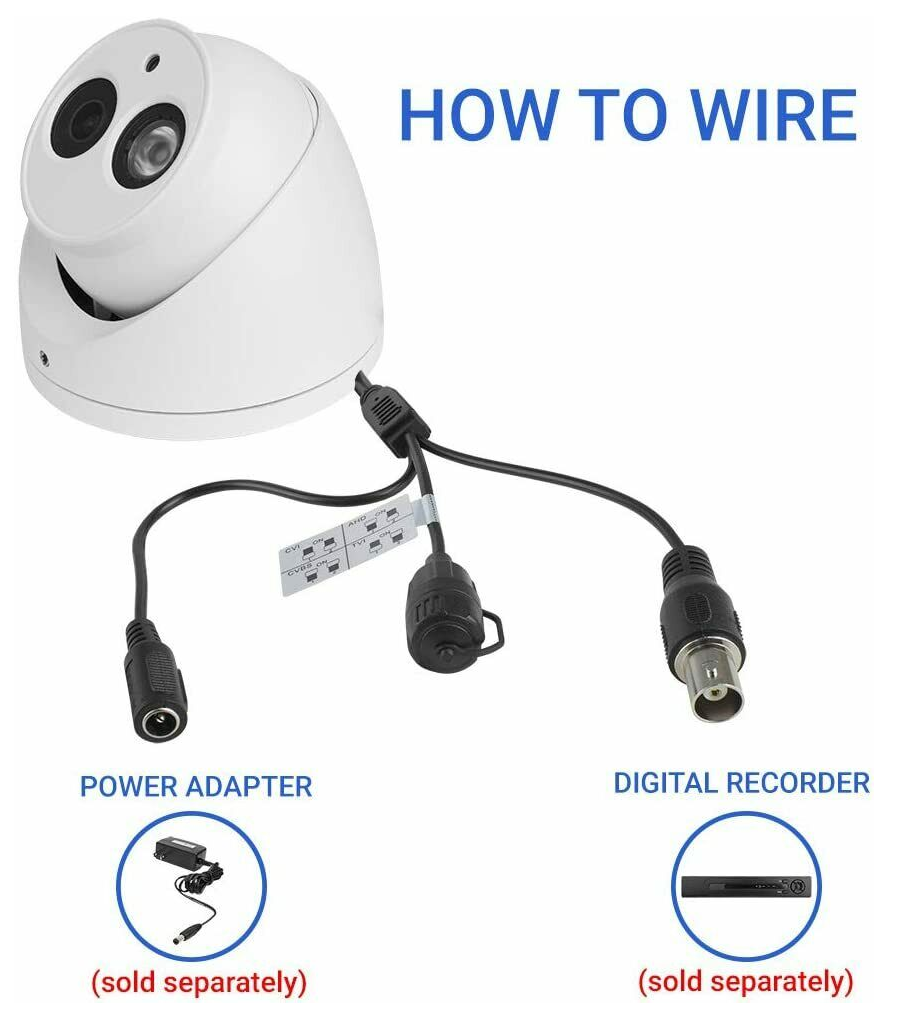 Camara De Vigilancia R-tech En Domo 2mp Matriz Ir Nocturna