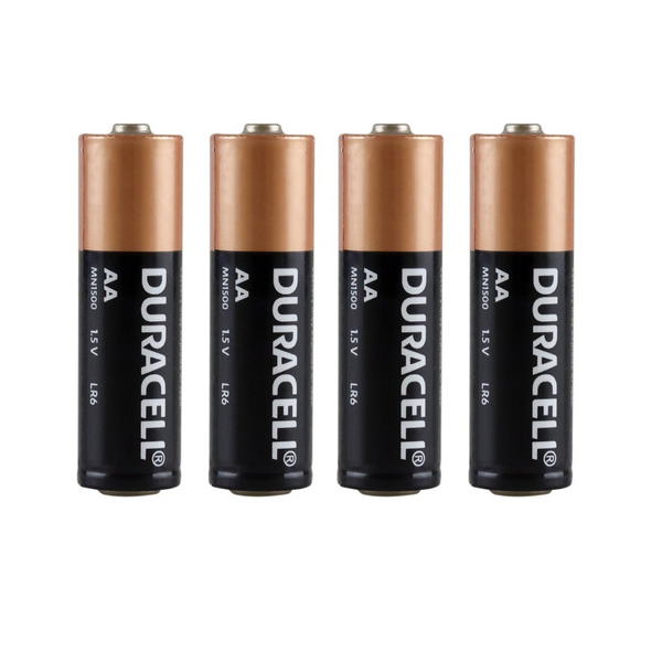 Pilas Duracell AA pack de 4 piezas alcalinas 1.5v
