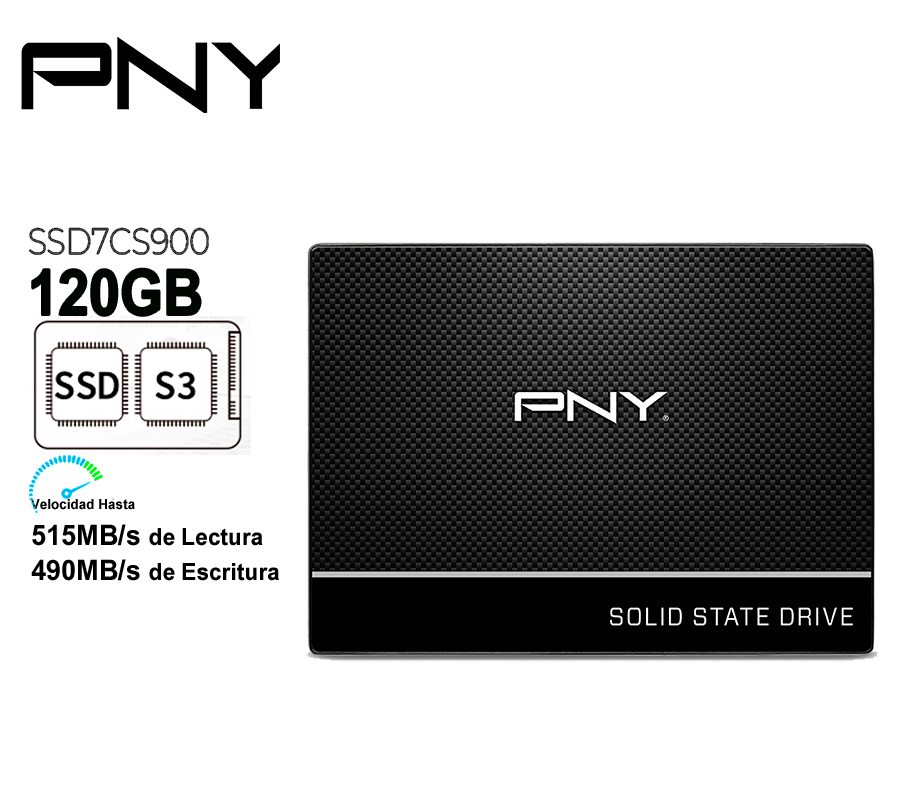 Disco Solido Ssd Interno Pny Ssd7cs900-120-rb