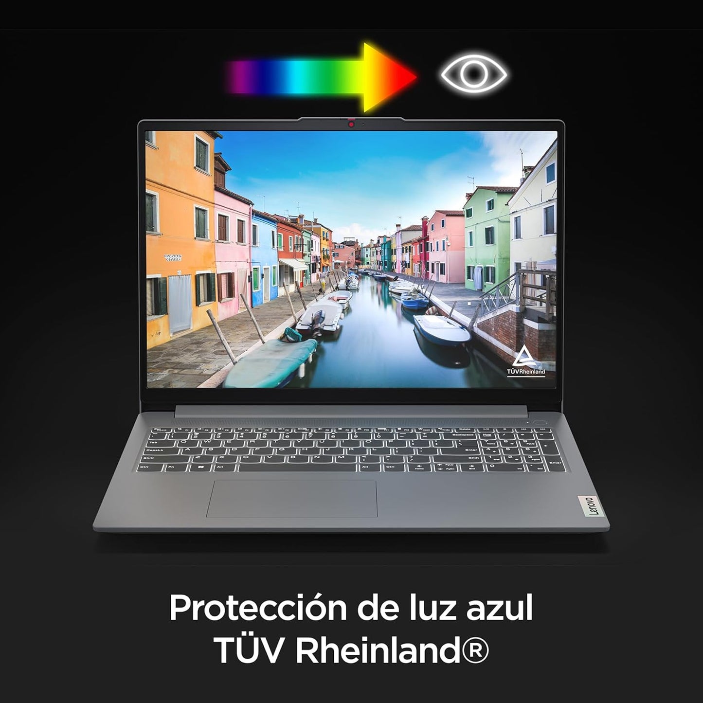 Lenovo Laptop IdeaPad Slim 3 15ABR8 | 15.6" FHD AMD Ryzen 7 7730U 16GB RAM 1TB SSD | Altavoces 1.5W Dolby Audio Cámara FHD 1080p | Windows 11 Home