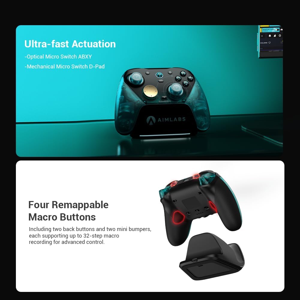 Control Gamer Inalámbrico GameSir G7 Pro 8K PC Aimlabs Edition