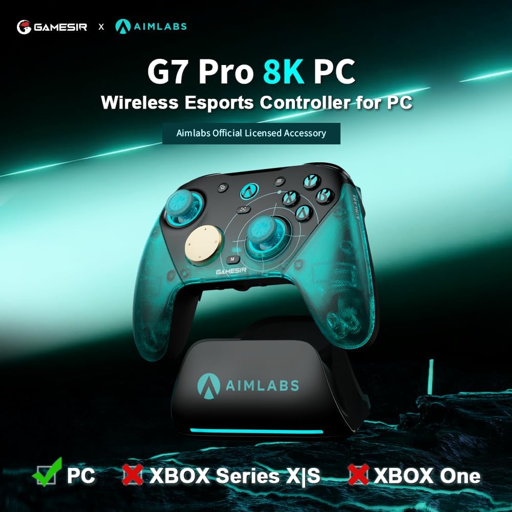 Control Gamer Inalámbrico GameSir G7 Pro 8K PC Aimlabs Edition