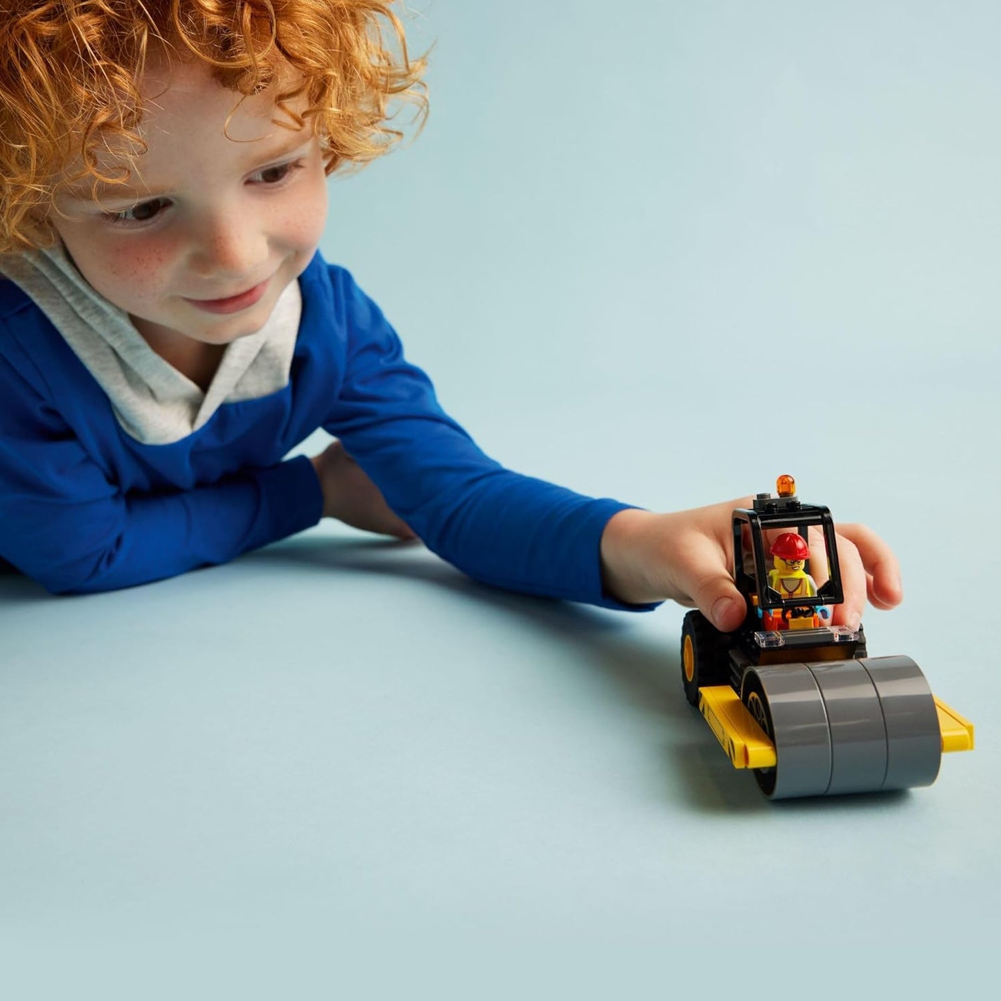 Lego® City Aplanadora Juguete De Construcción De Vehículo Modelo De Camión Con Minifigura De Una Trabajadora, Juego Para Niños Y Niñas Mayores De 5 Años 60401