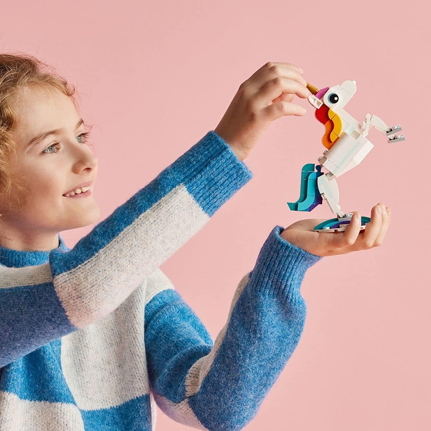 Lego® Creator 31140 Unicornio Mágico, Con Modelos De Un Unicornio, Un Caballito De Mar Y Un Pavorreal Para Niños Y Niñas A Partir De 7 Años