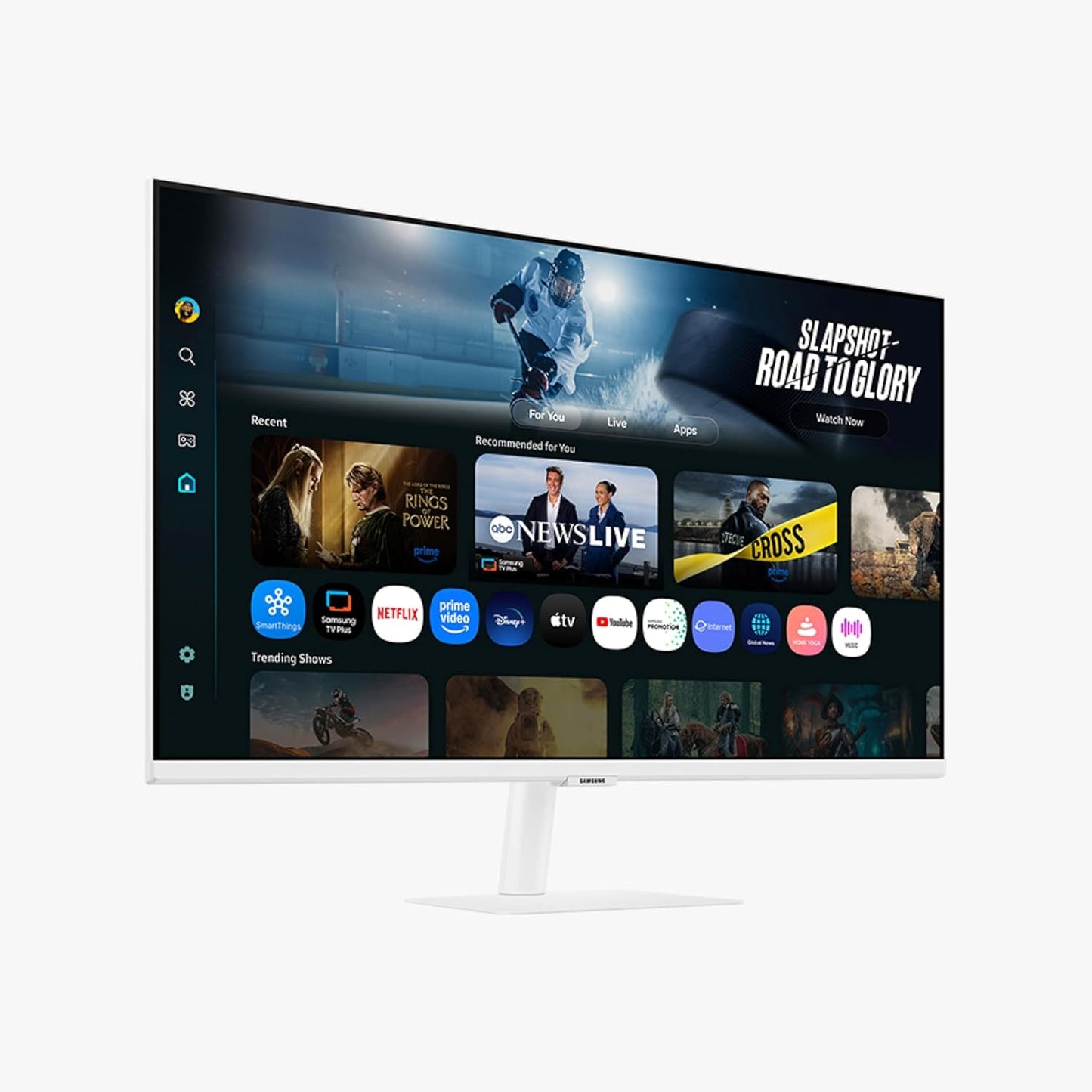 Monitor inteligente Samsung M7 de 32 pulgadas (M70F) con pantalla 4K UHD, Samsung KI-Vision, aplicaciones de Smart TV, Gaming Hub, USB-C, HDMI y USB-A, blanco, LS32FM703UNXZA, 2025