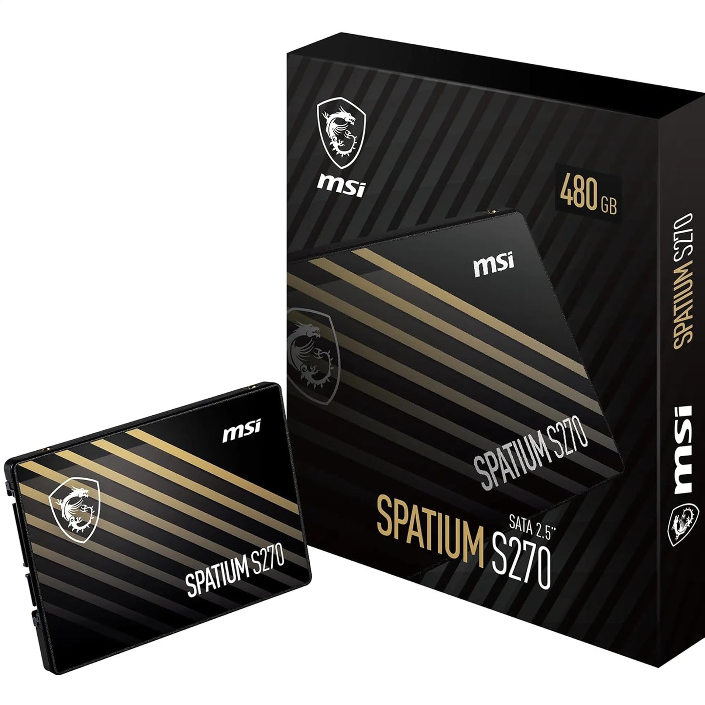 Unidad de Estado Solido SSD 2.5 480GB MSI SPATIUM S270 SATA III 500/400 MB/s