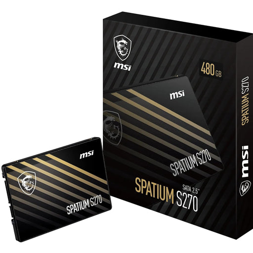 Unidad de Estado Solido SSD 2.5 480GB MSI SPATIUM S270 SATA III 500/400 MB/s