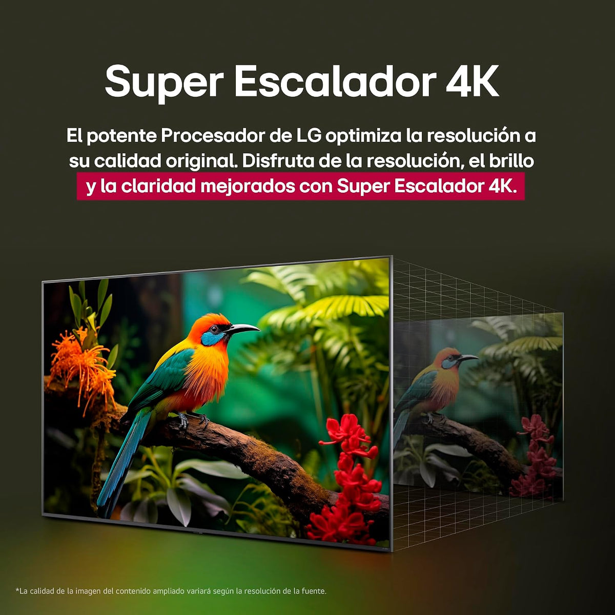 Pantalla 55 pulgadas LG UHD AI UA75 4K SMART TV 2025