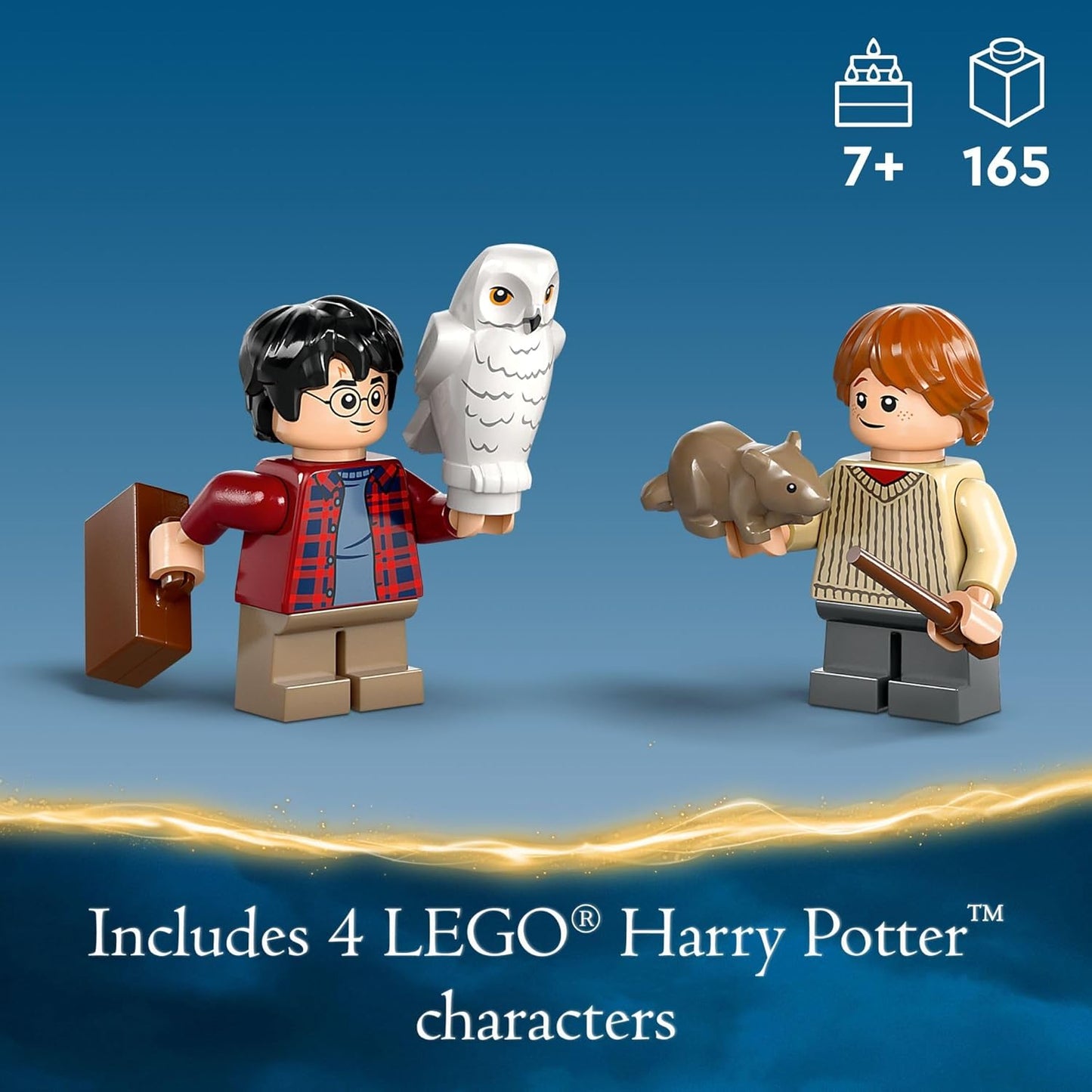Lego® Harry Potter Ford Anglia Volador 76424; Auto De Juguete Volador Con Minifiguras De Harry Potter Y Ron Weasley