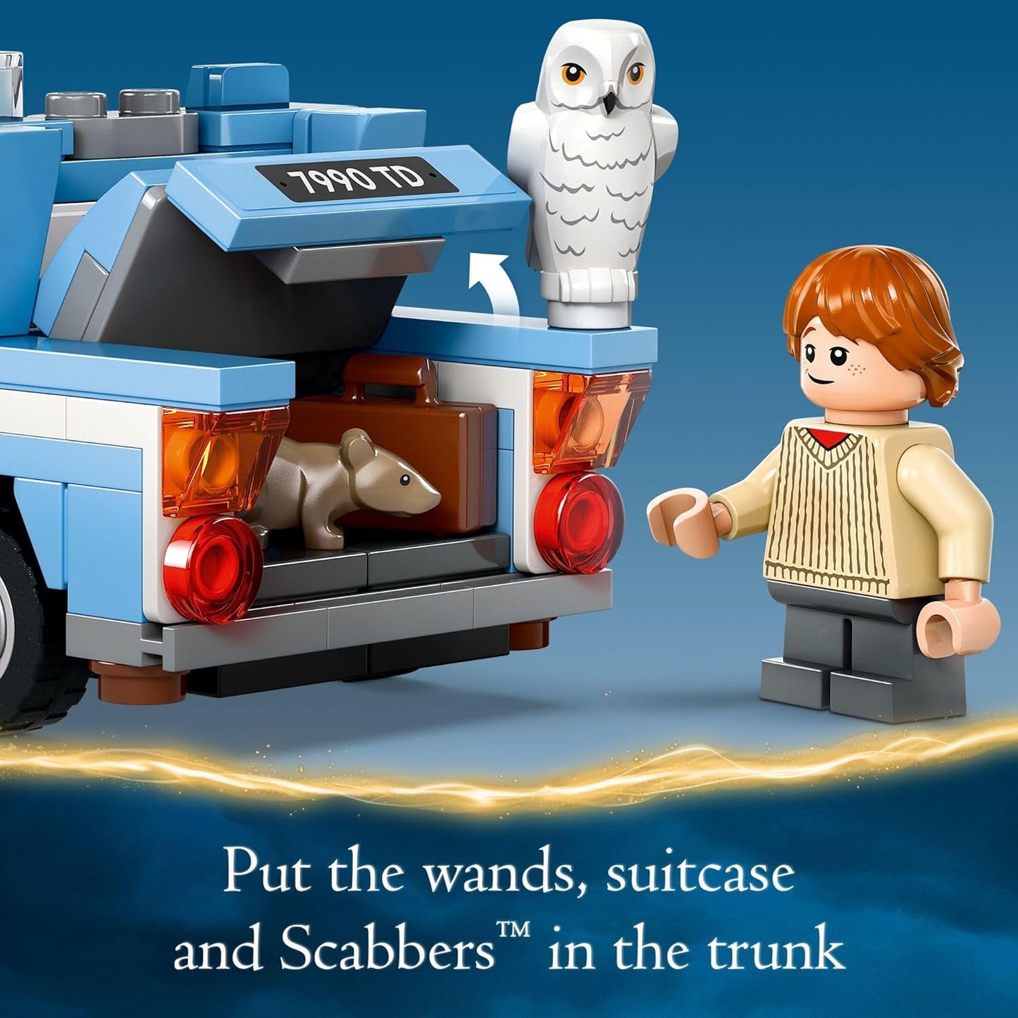 Lego® Harry Potter Ford Anglia Volador 76424; Auto De Juguete Volador Con Minifiguras De Harry Potter Y Ron Weasley