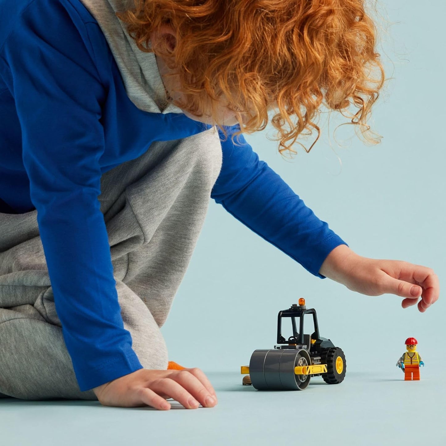 Lego® City Aplanadora Juguete De Construcción De Vehículo Modelo De Camión Con Minifigura De Una Trabajadora, Juego Para Niños Y Niñas Mayores De 5 Años 60401