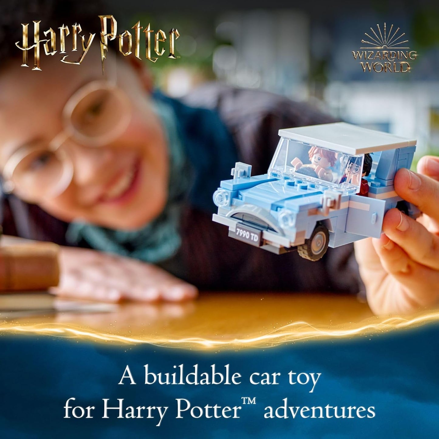 Lego® Harry Potter Ford Anglia Volador 76424; Auto De Juguete Volador Con Minifiguras De Harry Potter Y Ron Weasley