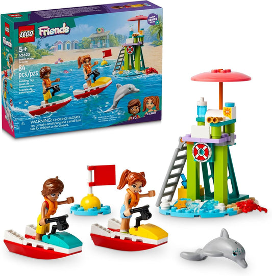Lego Friends 42623, Motos Acuáticas De Playa Y Delfines, Número De Piezas 84