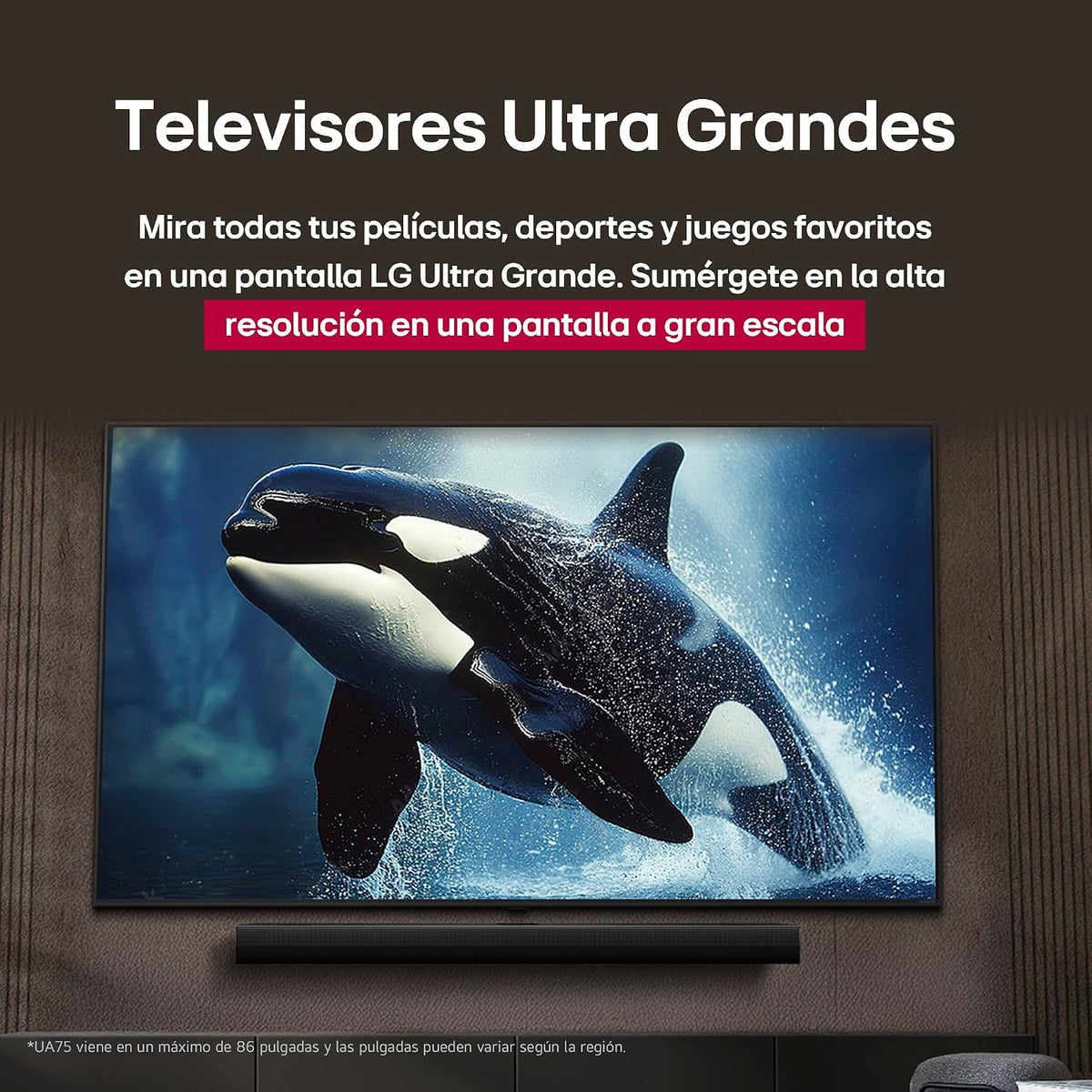 Pantalla 55 pulgadas LG UHD AI UA75 4K SMART TV 2025