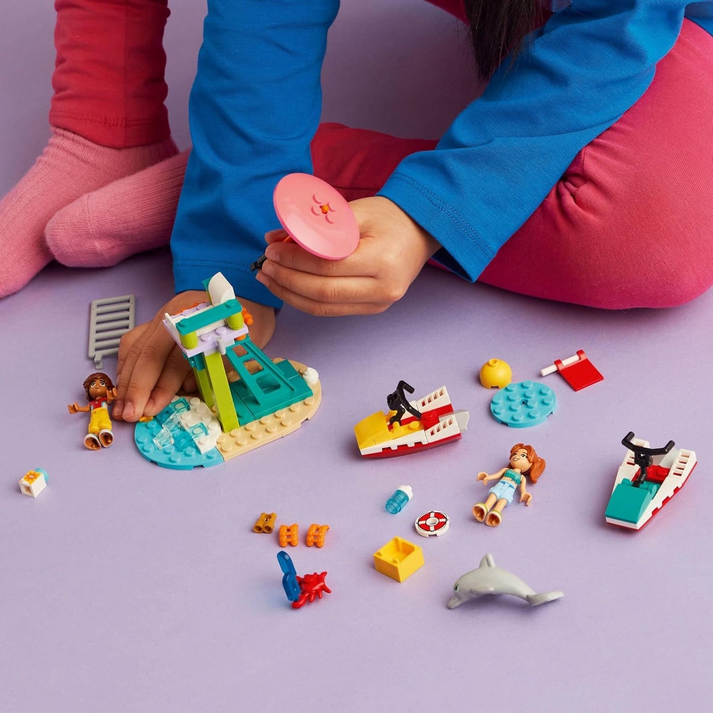 Lego Friends 42623, Motos Acuáticas De Playa Y Delfines, Número De Piezas 84