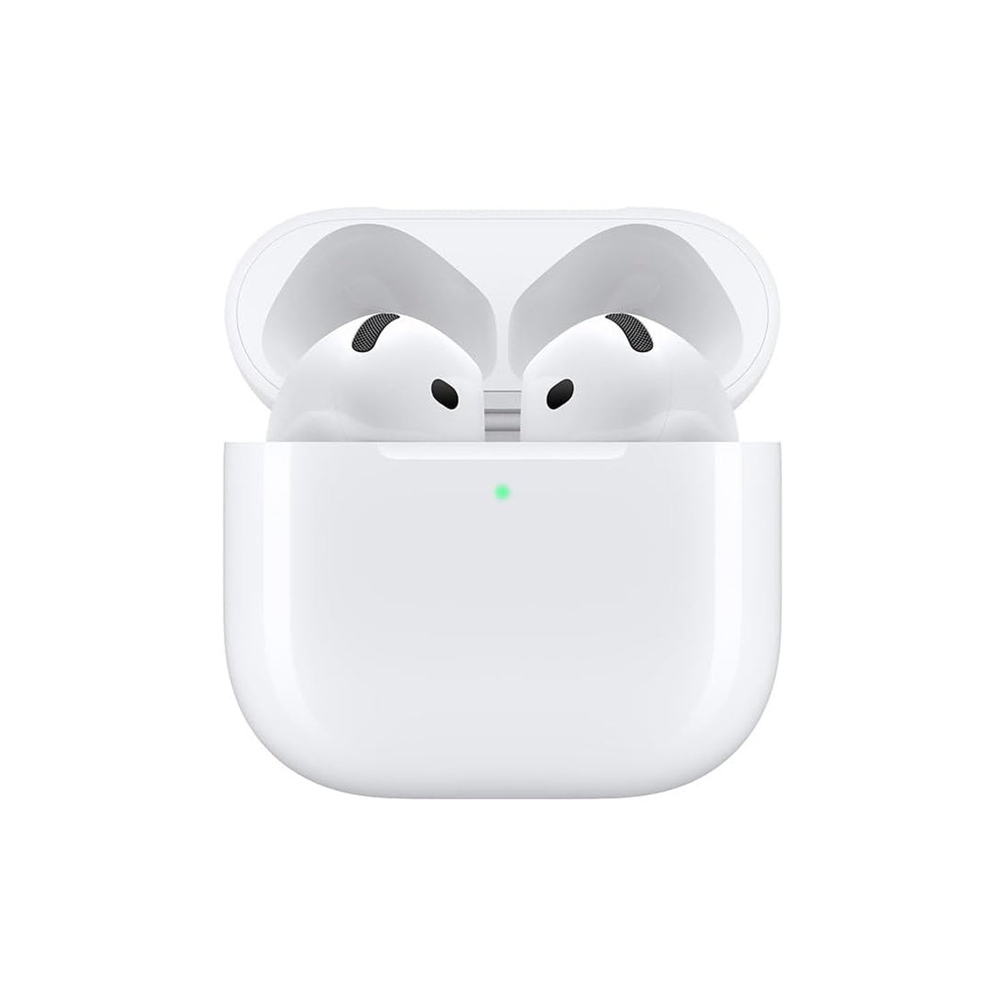 Audífonos inalámbricos AirPods 4 de Apple,audífonos Bluetooth,Audio Espacial Personalizado,Resistentes al Polvo,al Agua y al Sudor,Chip H2,hasta 30 Horas de batería,fácil configuración para el iPhone