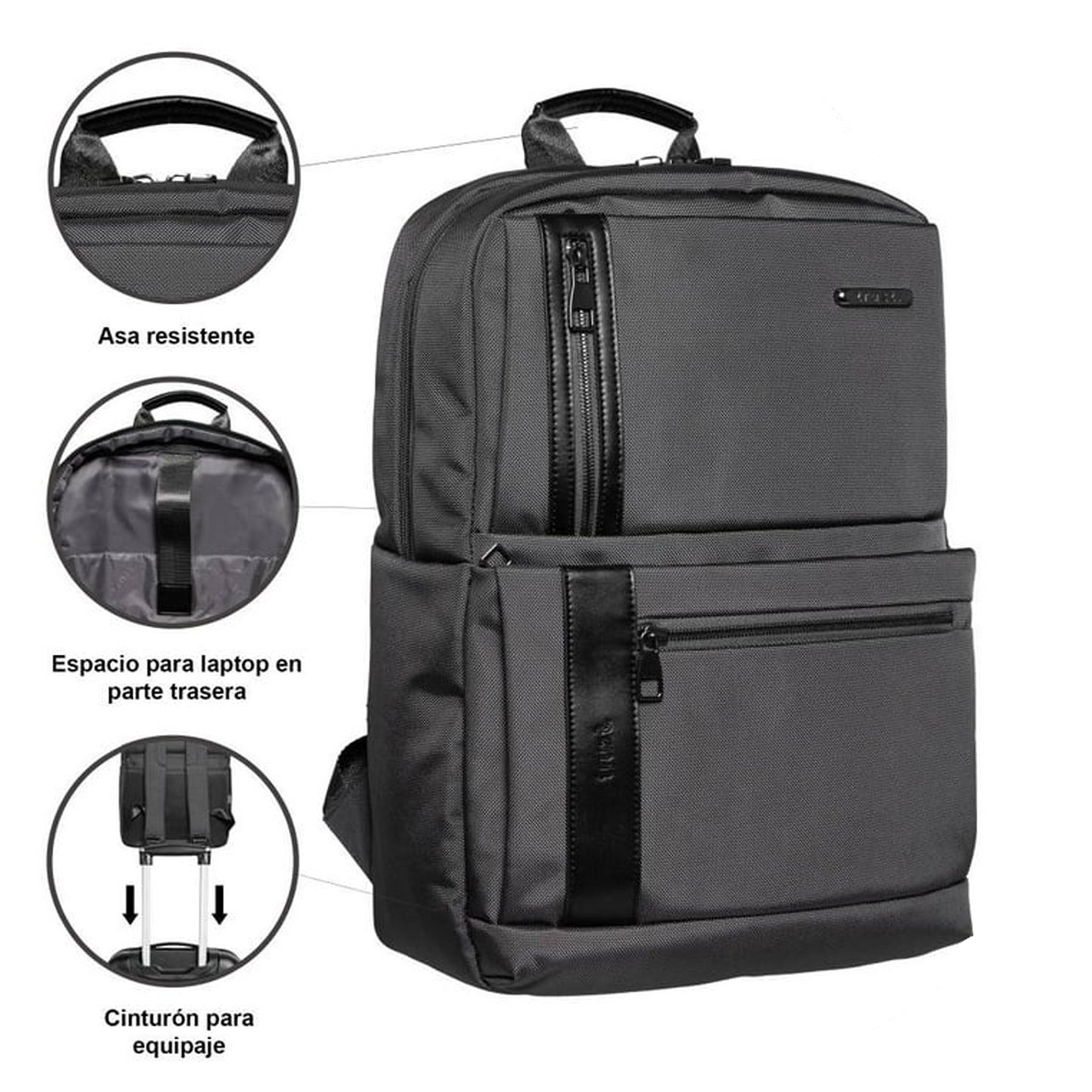 Mochila Truzt Para Laptop Profesional Ajustable Backpack