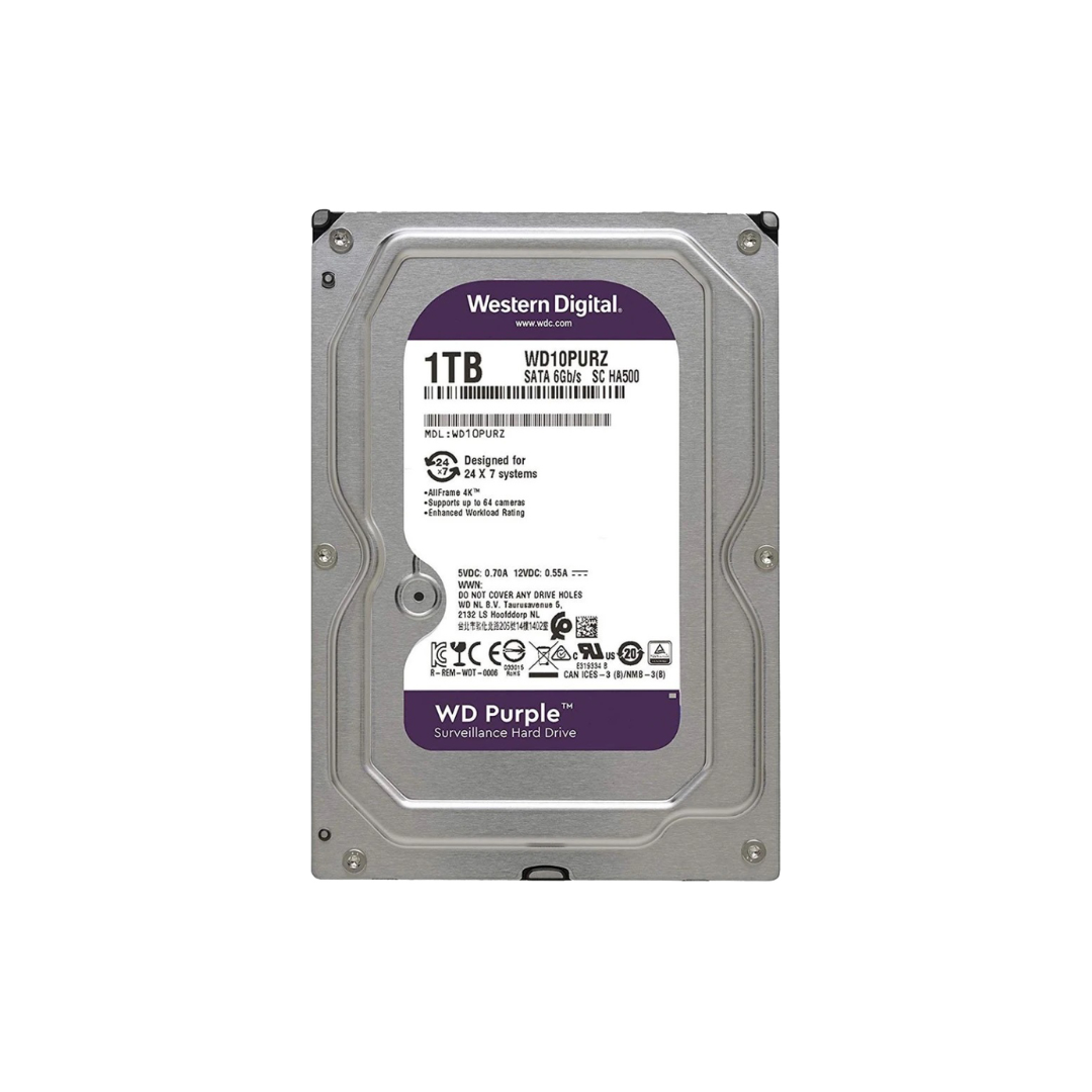 Disco Duro Interno 3.5 Western Digital Wd Purple Wd10purz 1tb