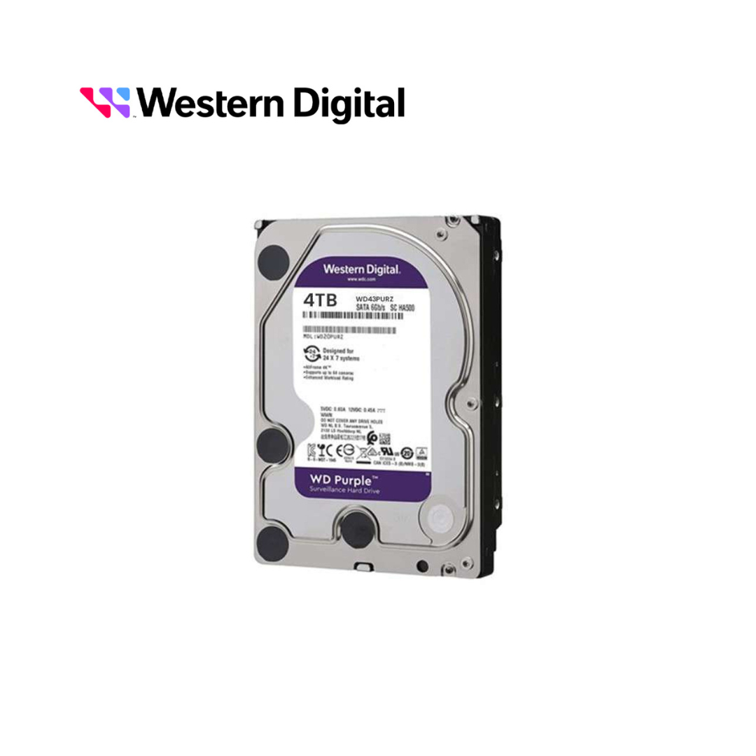 Disco Duro Interno Western Digital WD43PURZ 4tb 5400rpm SATA