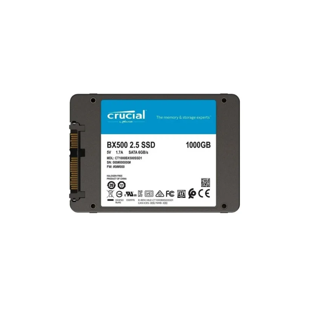 Disco Duro Solido Interno 2.5 Crucial Bx500 1 Tb Ssd Sata III