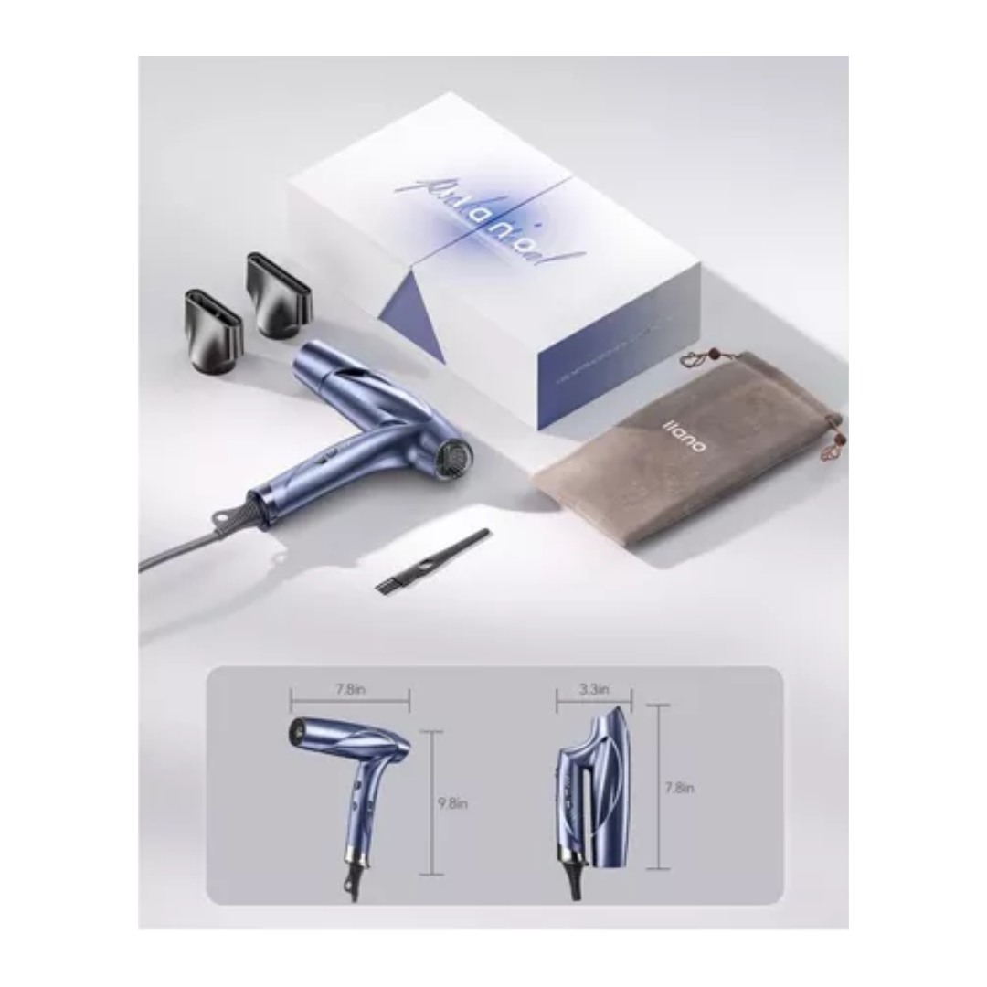 Secadora Profesional Para Cabello Llano Ll-pc001 1400w Azul