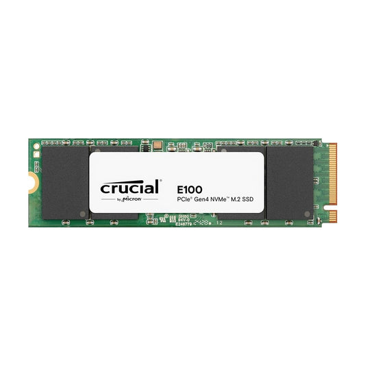 Crucial E100 SSD Interno M.2 NVMe PCIe Gen4 de 1 TB, hasta 5000 MB/s, Compatible con portátiles y computadoras de computadora - CT1000E100SSD8
