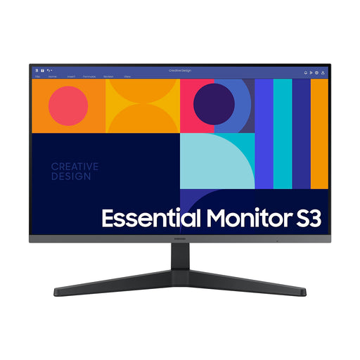 SAMSUNG- Monitor de computadora Esencial para Negocios de la Serie S33GC de 27 Pulgadas, Panel IPS, Soporte de exhibición de Solo inclinación, 100Hz, HDMI y DIS- Negro (LS27C330GANXZA)