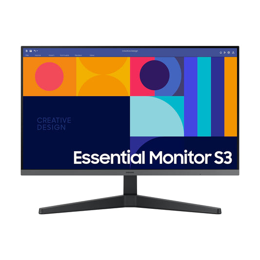 SAMSUNG- Monitor de computadora Esencial para Negocios de la Serie S33GC de 27 Pulgadas, Panel IPS, Soporte de exhibición de Solo inclinación, 100Hz, HDMI y DIS- Negro (LS27C330GANXZA)
