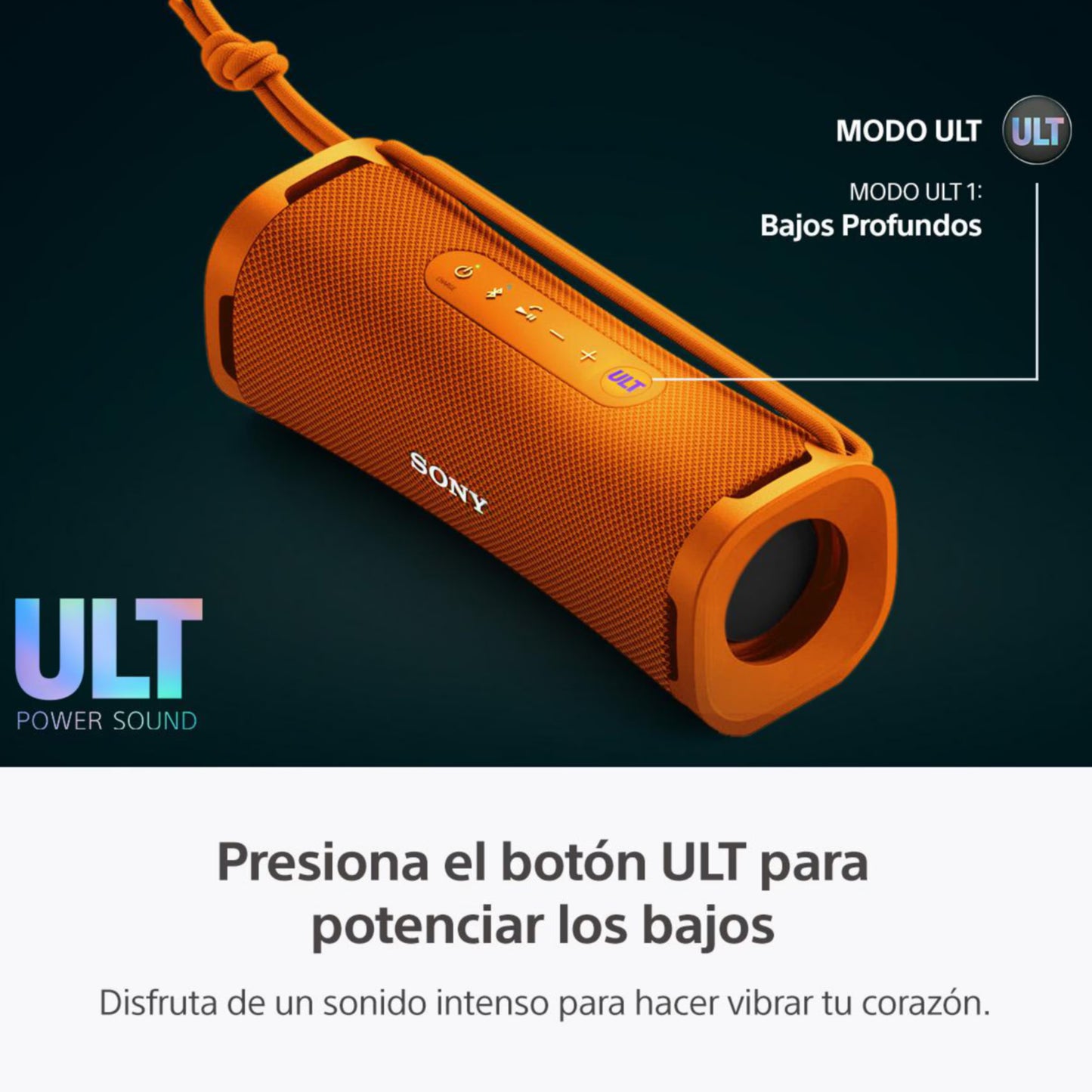 Bocina Bluetooth Sony Ult Field 1 Resistente al Agua