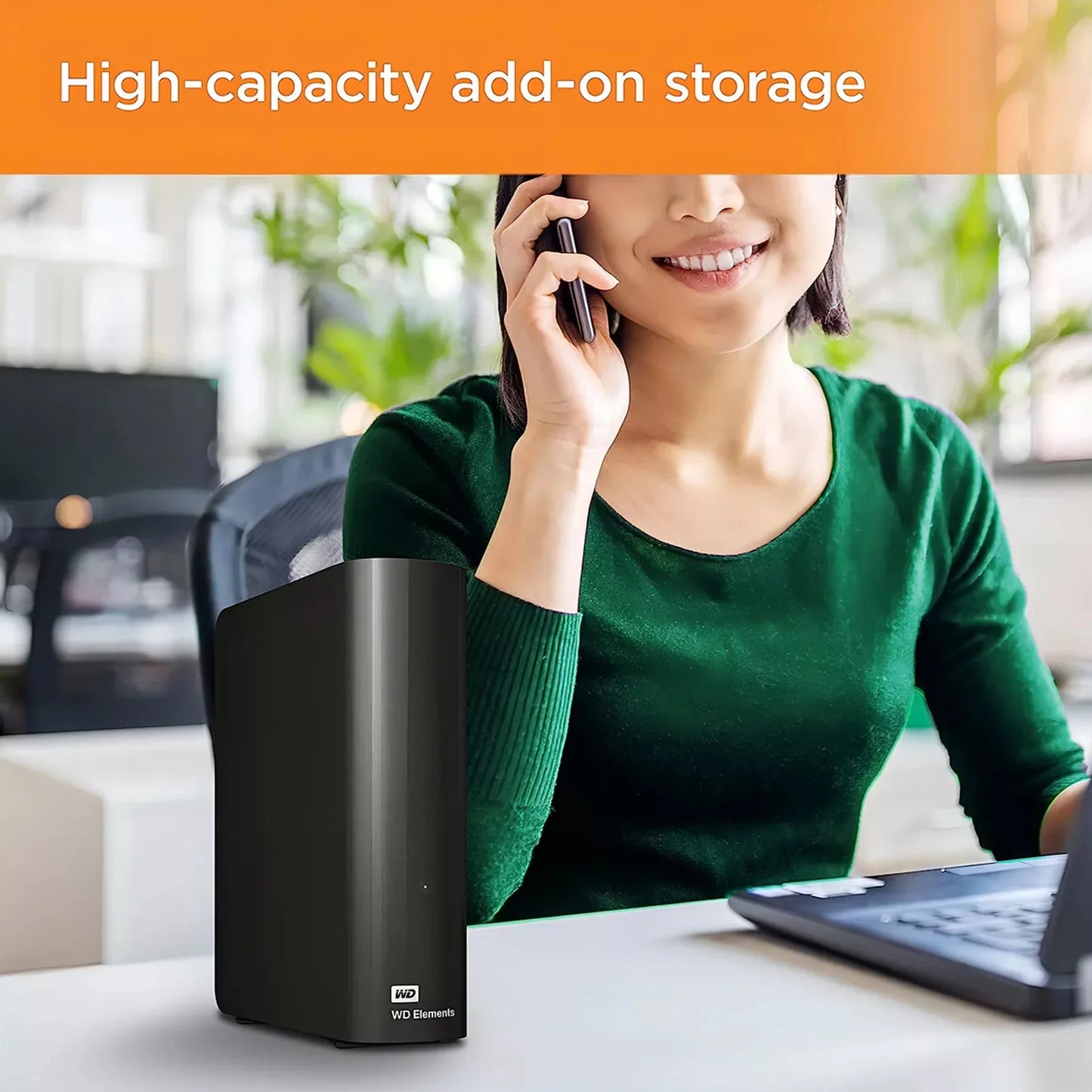 Almacenamiento De Disco Duro Para Escritorio Wd Elements 14 TB WDBWLG0140HBK-NESN