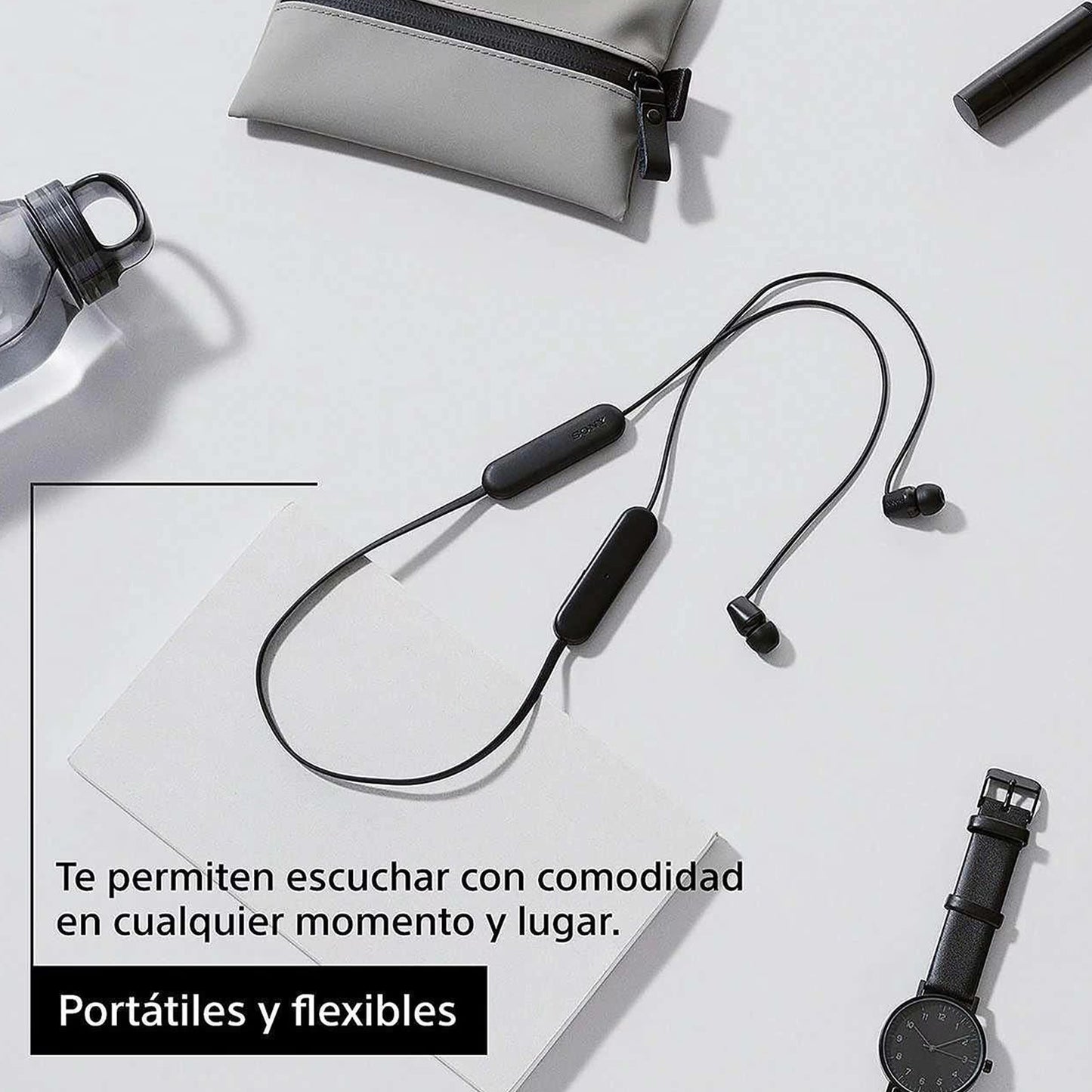 Audífonos In-Ear Sony Negros con Bluetooth WI-C100