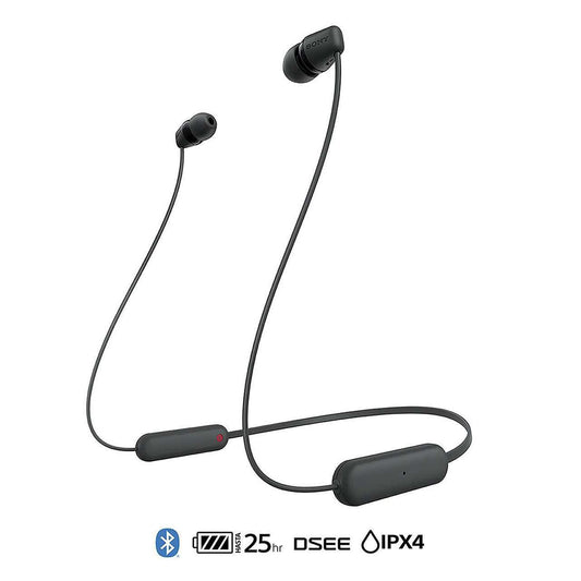 Audífonos In-Ear Sony Negros con Bluetooth WI-C100