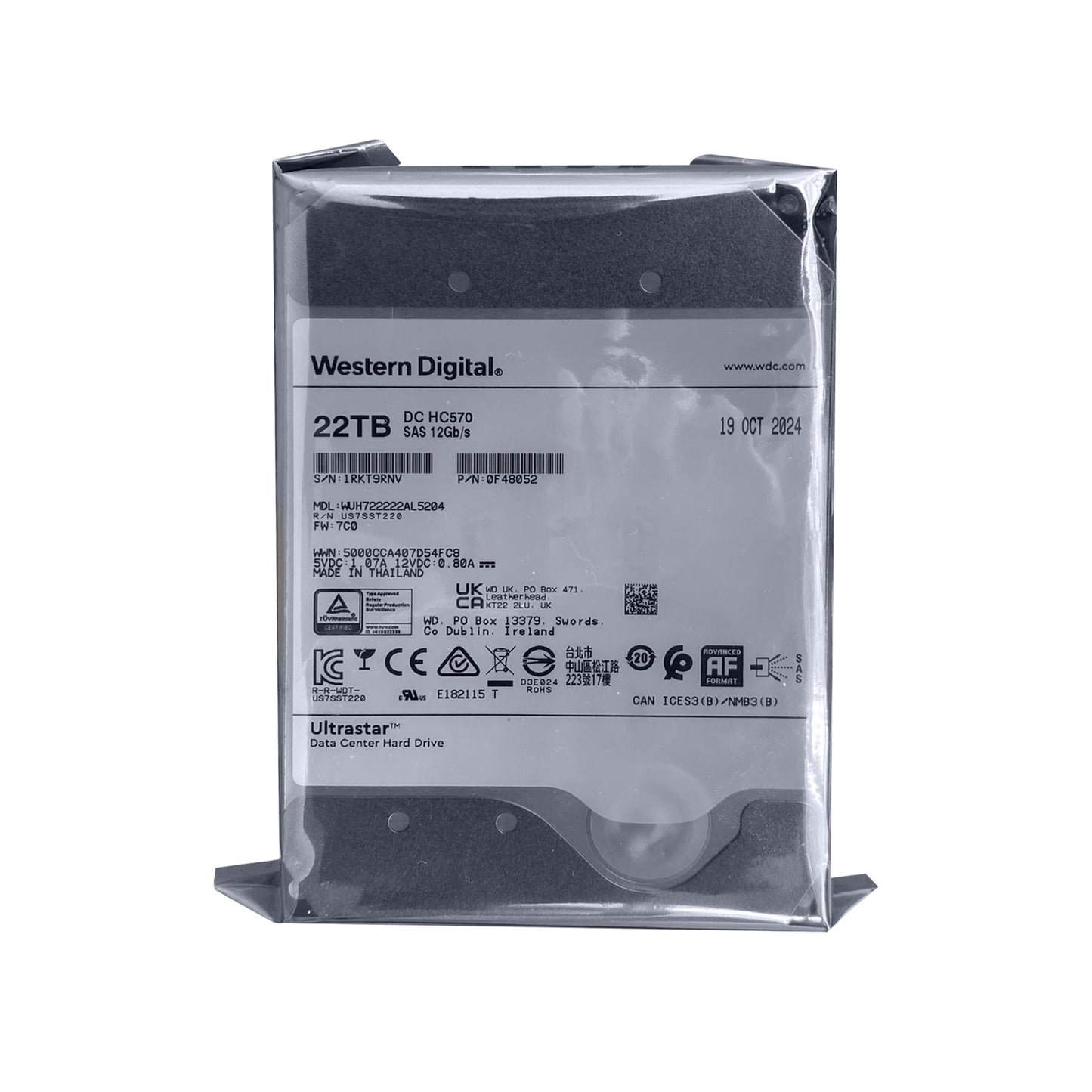 HGST Ultrastar DC HC570 0F48052 Disco duro de 22 TB - 3.5 interno - SAS [12Gb/s SAS]