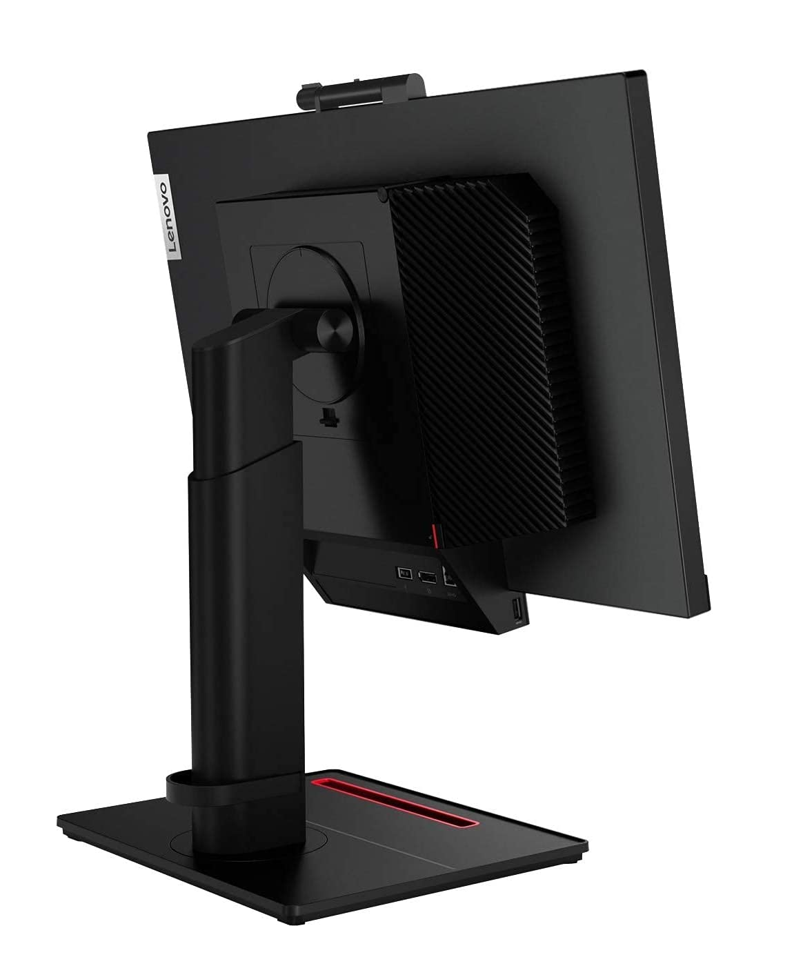 Monitor Lenovo Thinkcentre 24 Altavoz Y Camara Web 11gdpar1us color  Negro