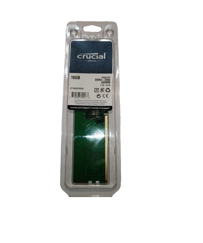 MEMORIA RAM DDR4 UDIMM Crucial Ct16g4dfs8266 16gb 2666mhz