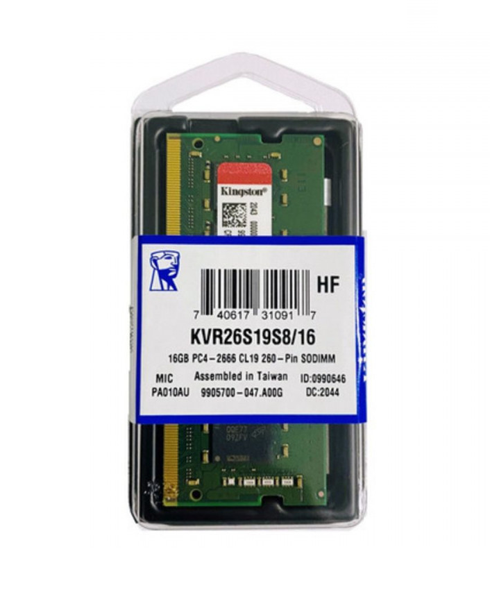 Memoria Kingston Ddr4 Kvr26s19s8/16 2666mhz 16gb Sodimm