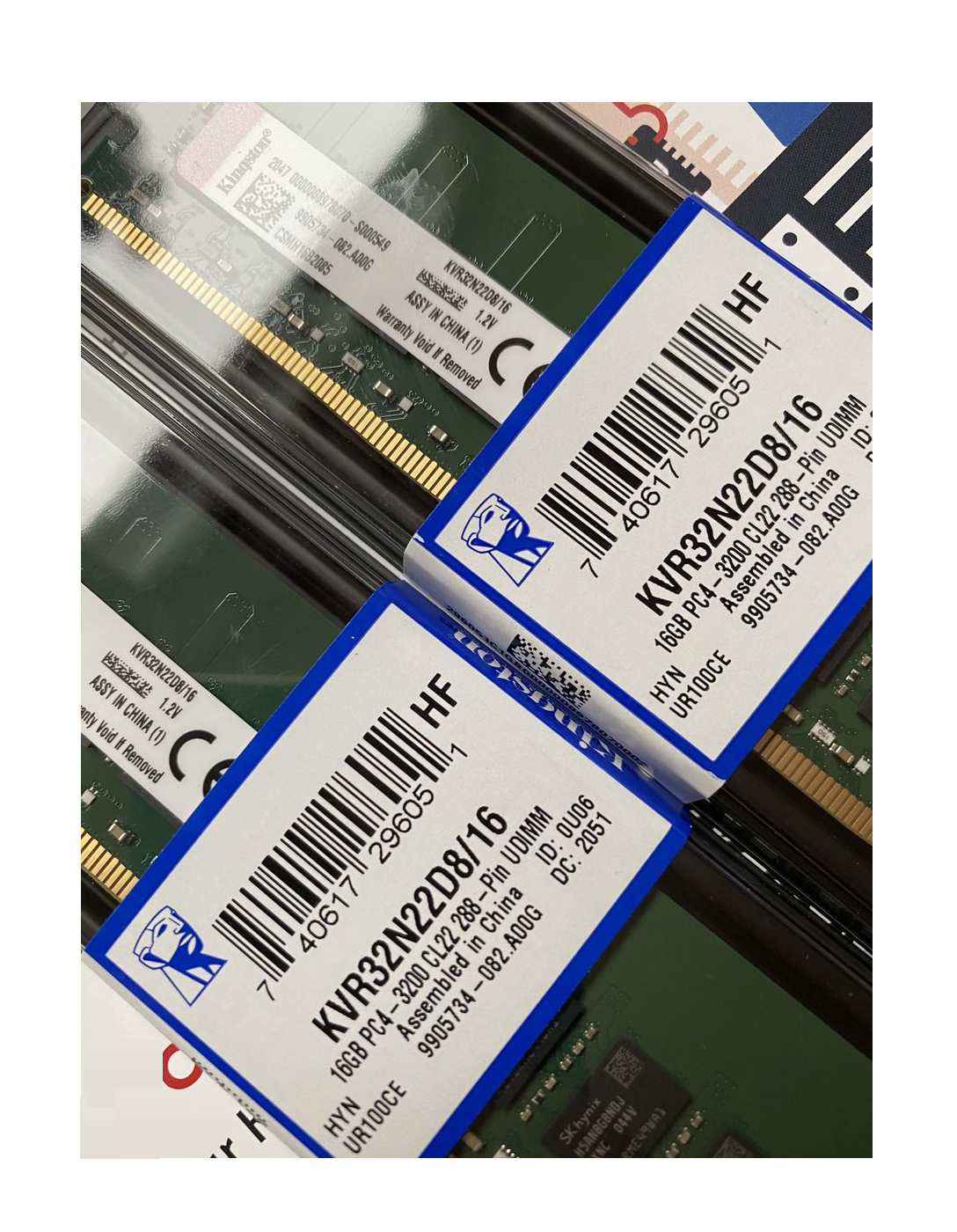 Memoria Ddr4 Kingston 3200 Udimm 16gb, Kvr32n22d8/16 Para Pc