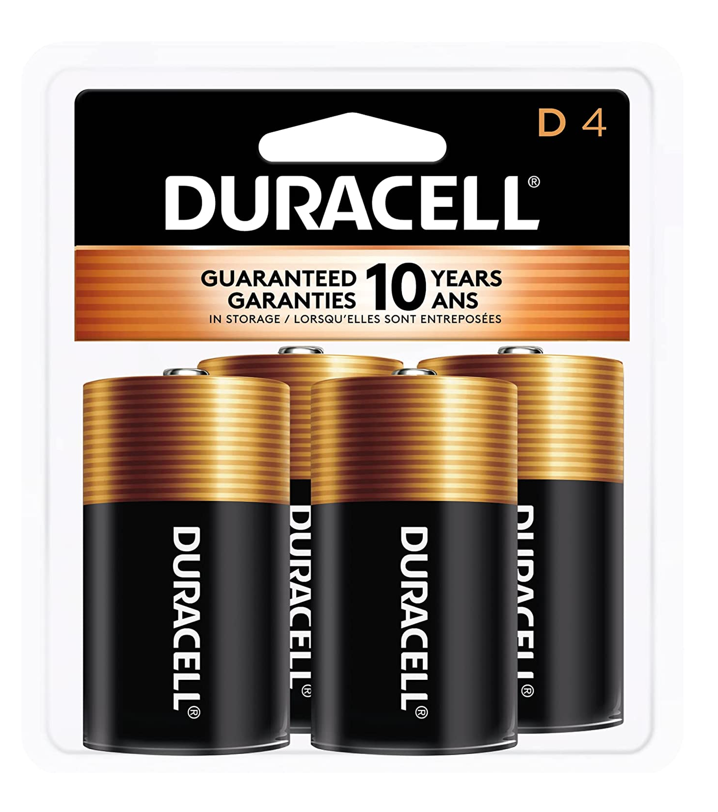 Pilas Duracell D Pack De 4 Piezas Alcalinas