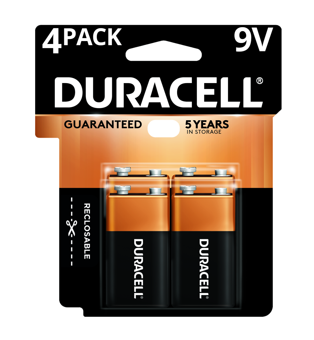 Pilas Duracell 9v Pack De 4 Piezas Alcalinas, Nuevas